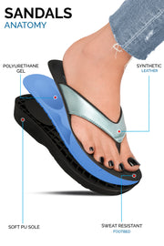 her  flip flops  cushioned slides  cushioned sandals for women  comfortable